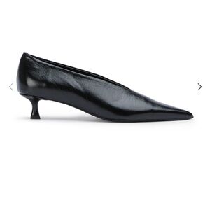 Tony Bianco Sleek Black Kitten Heels - 7.5 Australian